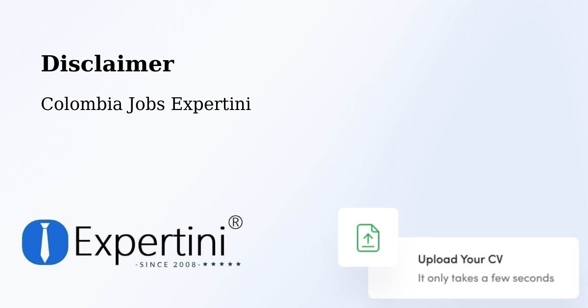 Disclaimer – Falan - Colombia Jobs Expertini